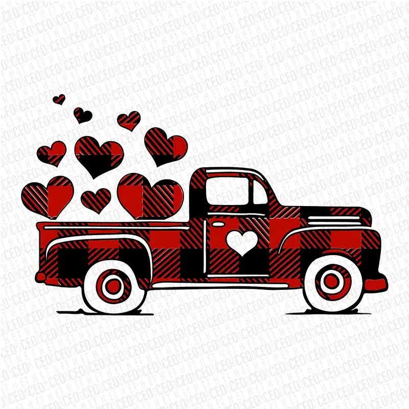 Heart Buffalo Truck - DTF Transfer